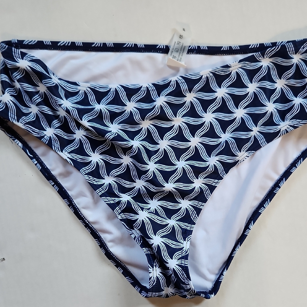 Swim Bottoms Navy White - Medium